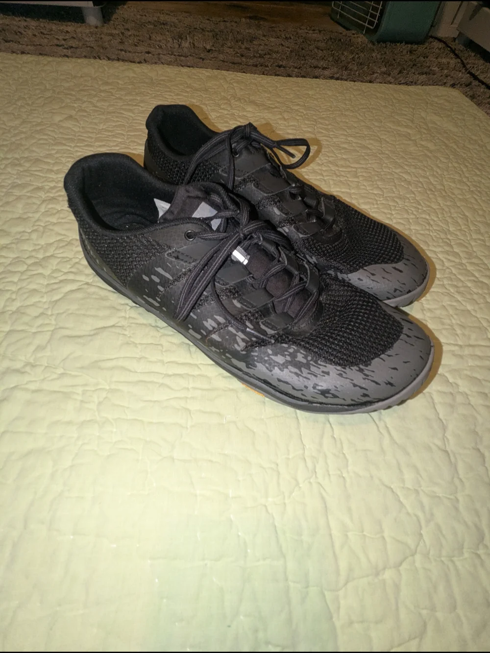 Merrell Men's Black and Gray Lightweight Athletic Sneakers